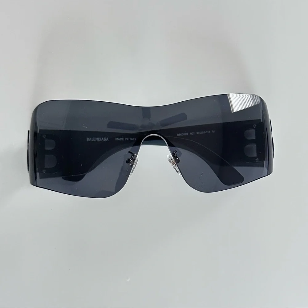 Balenciaga Black Shield Sunglasses